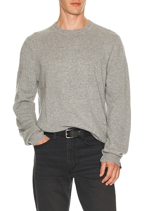 Rag & Bone Declan Cashmere Crew Sweater in Grey - Grey. Size L (also in M, S, XL/1X).