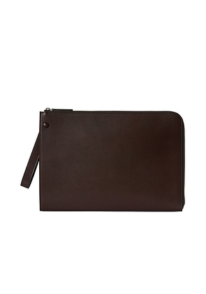 The Row Large Portfolio Wristlet in Amaranto ANS. Size all.