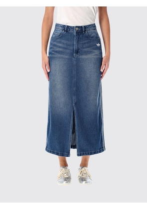 Skirt ADIDAS ORIGINALS Woman color Denim