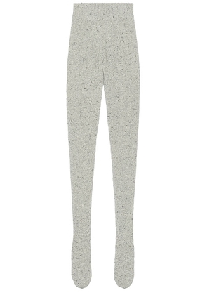 The Row Mumu Tights in Light Grey Melange - Light Grey. Size L (also in M, S, XS).