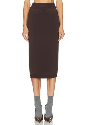 SEROYA Opal Skirt in Slate Brown - Brown. Size L (also in S, XL, XS).