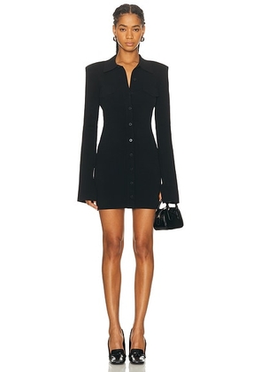 SEROYA Youssra Dress in Black - Black. Size L (also in M, S).