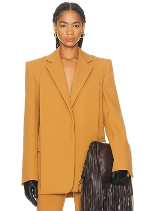Sportmax Affori Blazer in Ochre - Brown. Size 2 (also in 6).
