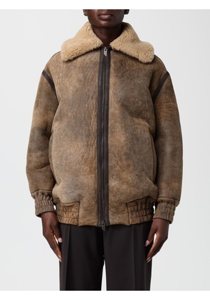 Fur Coat SALVATORE SANTORO Woman color Brown