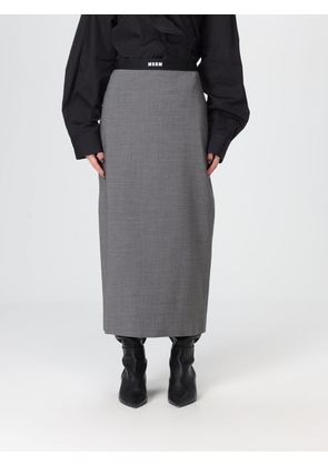 Skirt MSGM Woman color Grey