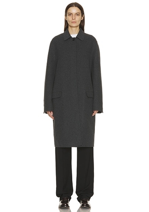 The Row Musca Coat in Dark Charcoal - Black. Size 4 (also in ).