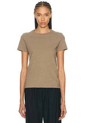 The Row Wesler Tshirt in Light Sepia - Taupe. Size L (also in S, XS).