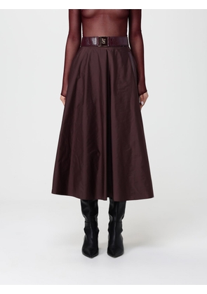 Skirt ELISABETTA FRANCHI Woman color Plum