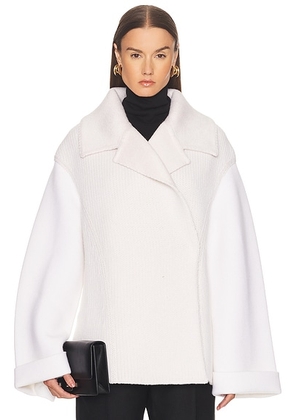 TOM FORD Bespoke Multi Gauge Double Breasted Blazer in Off White - Cream. Size S (also in ).