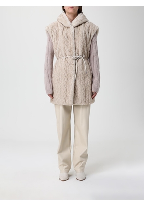 Fur Coat LIU JO Woman color Beige