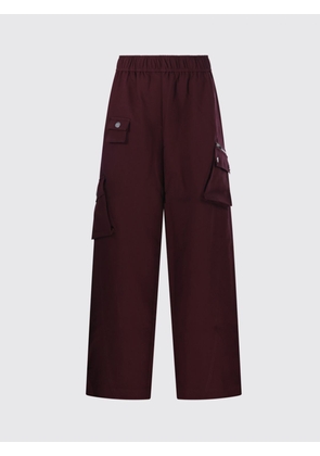 Pants GANNI Woman color Burgundy
