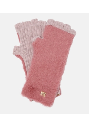 Max Mara Manny teddy fingerless gloves