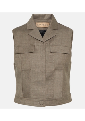 Aya Muse Mia wool crop top