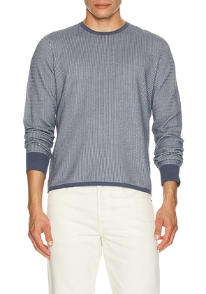 Rag & Bone Gregory Merino Crewneck Sweater in Light Blue - Blue. Size L (also in M, S, XL/1X).