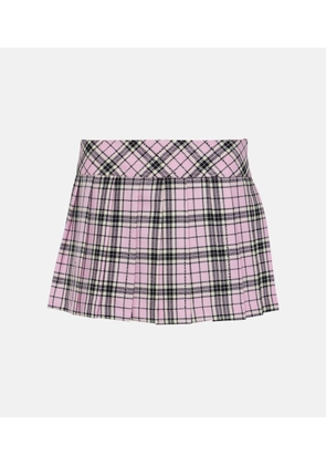 Giuseppe di Morabito Checked wool miniskirt