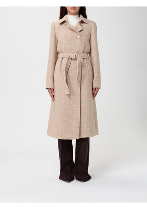 Coat TWINSET Woman color Beige