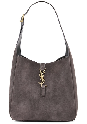 Saint Laurent Small Le 5 A 7 Supple Shoulder Bag in Urban Chic - Grey. Size all.