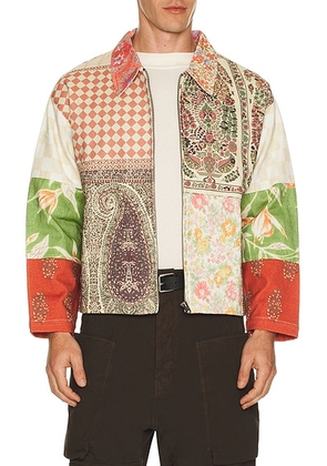 Found Tapestry Twill Jacket in Multi - Cream. Size M (also in S, XL/1X).