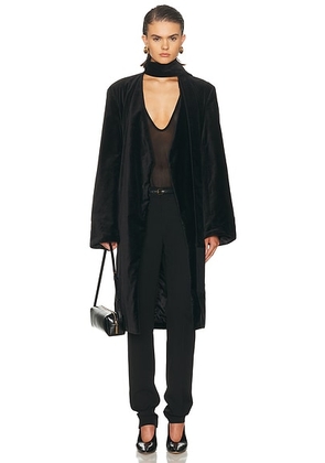 Toteme Smoking Coat in Black - Black. Size 32 (also in 34, 36, 40).