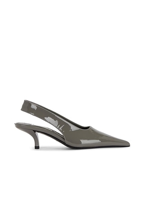 Toteme Classic Patent Slingbacks in Grey - Grey. Size 36 (also in ).