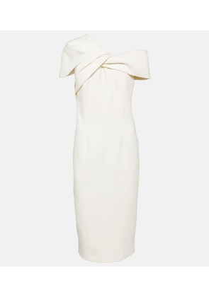 Safiyaa Salmone crepe midi dress