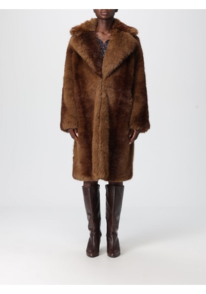 Fur Coat APPARIS Woman color Brown