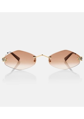 Cartier Eyewear Collection Panthere de Cartier geometric sunglasses