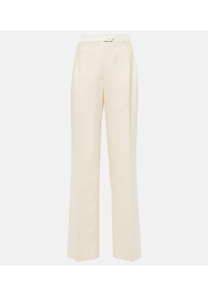 Etro Cotton and wool straight pants