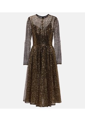 Dolce&Gabbana Sequined tulle midi dress