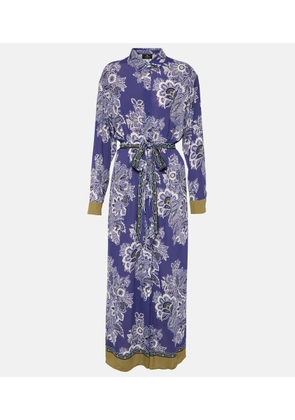 Etro Printed shirt midi dress
