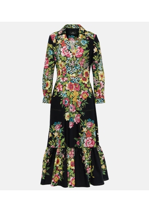 Etro Printed cotton midi dress