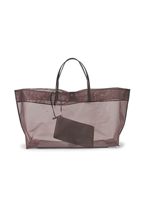 Staud Christos Large Mesh Tote in Espresso - Brown. Size all.