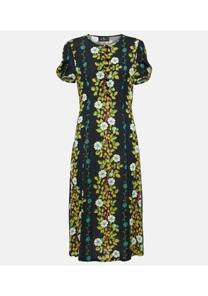 Etro Floral midi dress