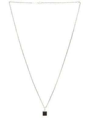 Serge de Nimes Onyx Armour Necklace in Silver - Metallic Silver. Size all.