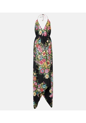 Etro Floral silk midi dress