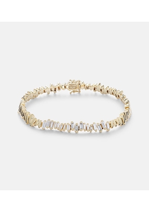 Suzanne Kalan 18kt gold bracelet with diamonds