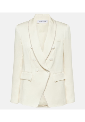Veronica Beard Jagger Dickey crepe satin blazer