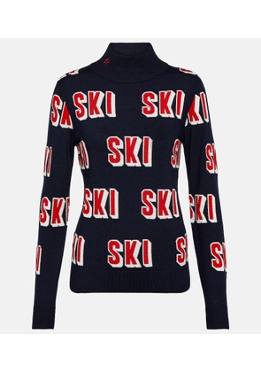 Perfect Moment Wool jacquard turtleneck sweater