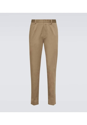 Dolce&Gabbana High-rise cotton-blend chinos