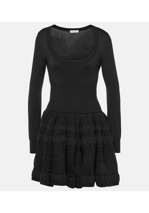 Alaia Crinoline wool-blend minidress