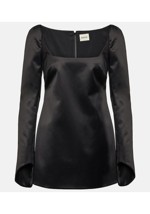 Khaite Tate satin minidress