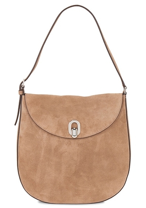 Savette Large Tondo Hobo Bag in Taupe - Taupe. Size all.