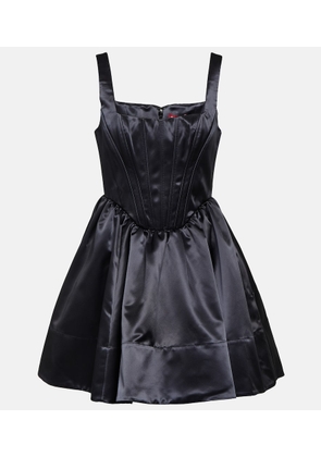 Staud Landscape satin minidress