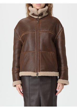 Fur Coat SALVATORE SANTORO Woman color Rust