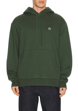 Palmes Stitch Hooded Sweatshirt in Dark Green - Green. Size L (also in M, S, XL/1X).