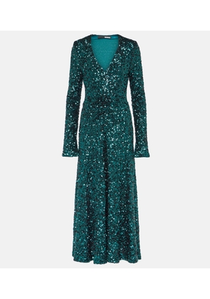 Rotate Sequined midi dress