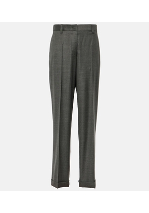 Miu Miu Low-rise wool straight pants