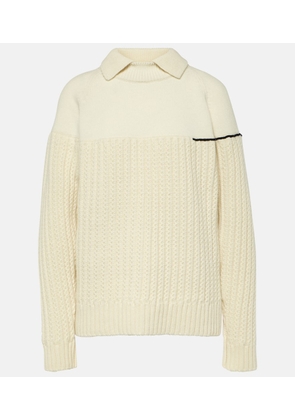 Victoria Beckham Double-collar wool sweater