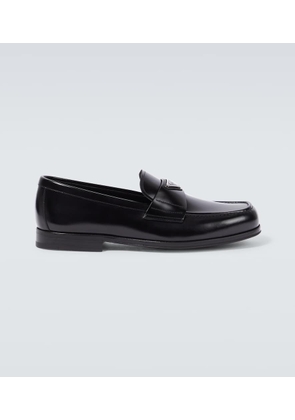 Prada Brushed leather loafers