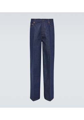 Valentino Mid-rise wide-leg jeans